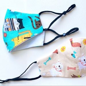 2/$ Cotton face mask for kids